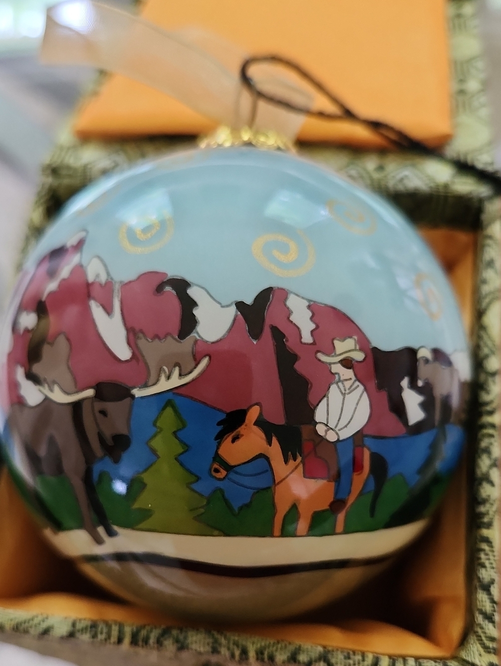Kitty Keller Design Grand Teton National Park Glass Ornament - Picture 3 of 10